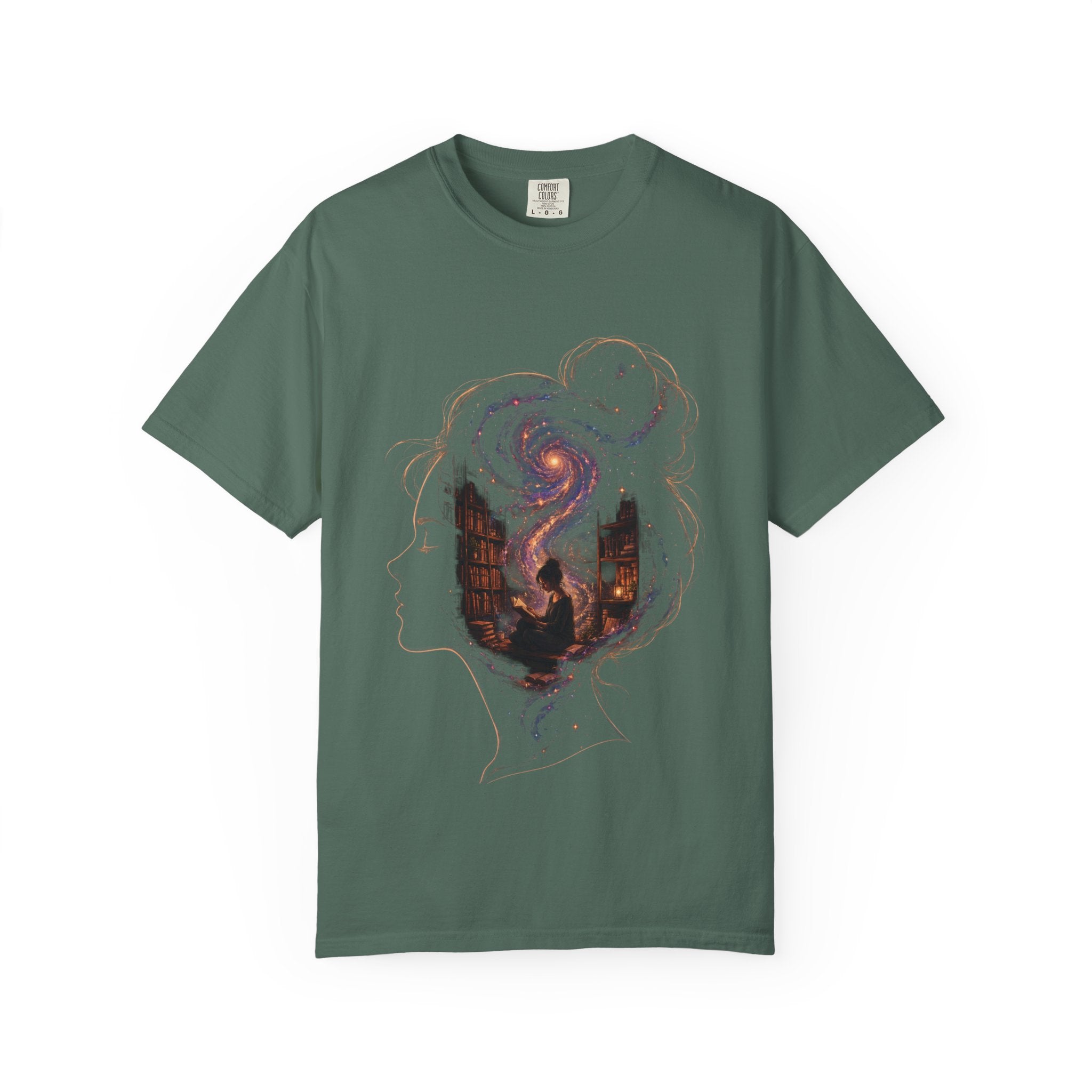 Galaxy Mind T-Shirt — Surreal Cosmic Portrait Tee
