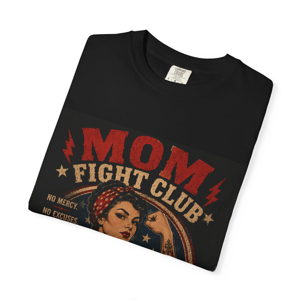 Mom Fight Club T-Shirt — We Don’t Do Easy, We Do Damage Vintage Boxing Tee