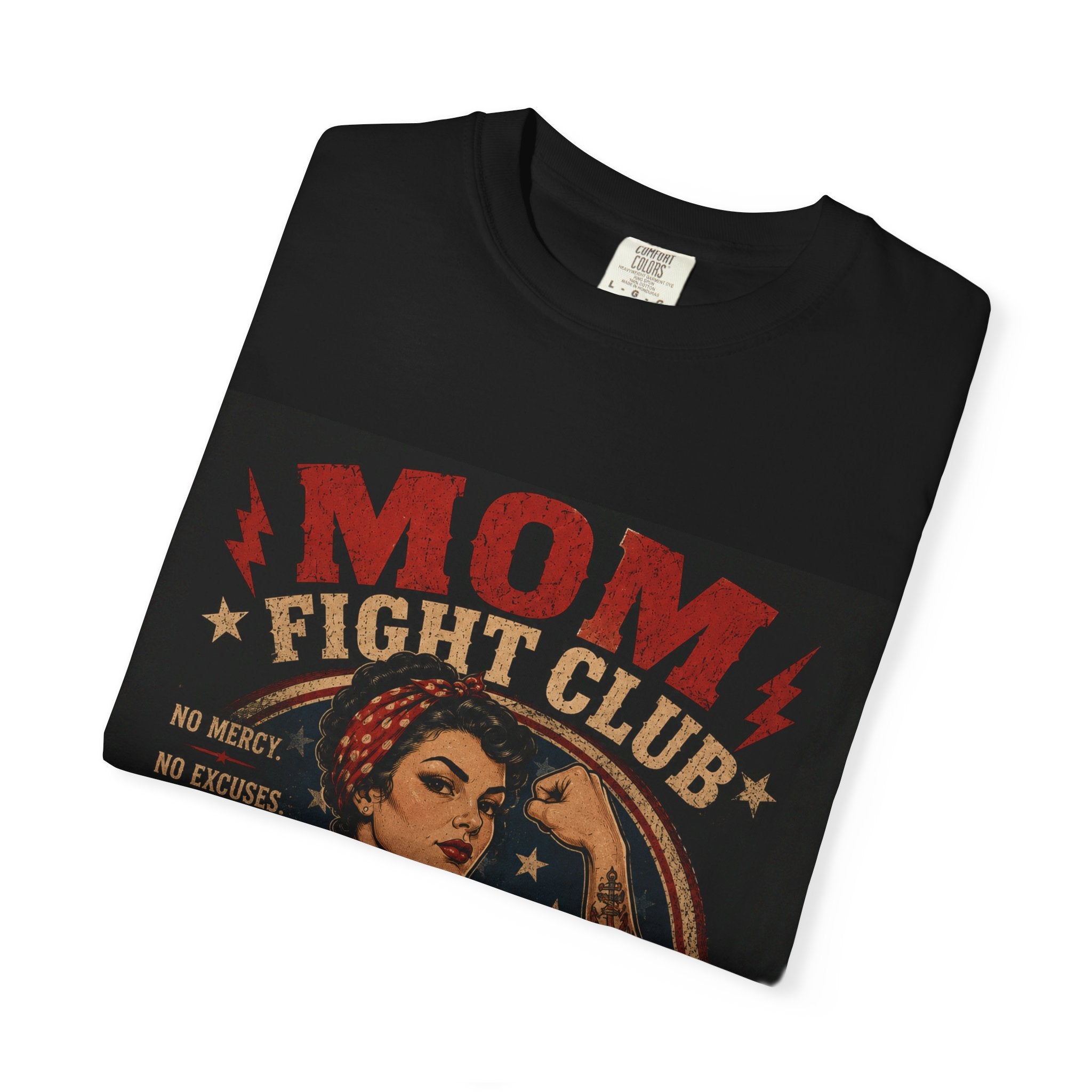 Mom Fight Club T-Shirt — We Don’t Do Easy, We Do Damage Vintage Boxing Tee